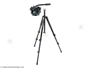 pied manfroto avec tête